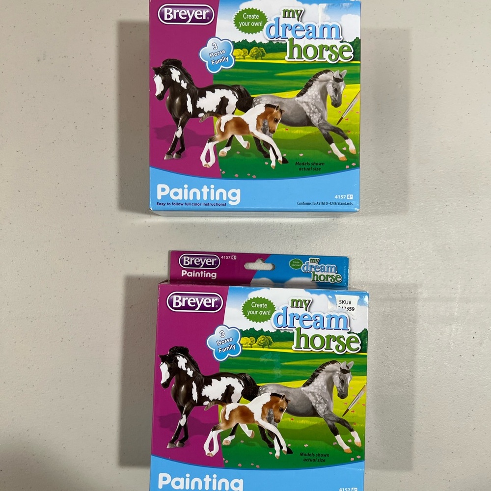 Breyer My Dream Horse Painting Set - Black, White, Brown 2 sets.